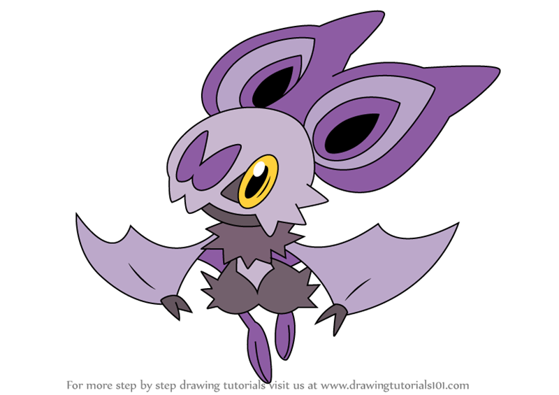 Learn How to Draw Noibat  from Pokemon  Pokemon  Step by 