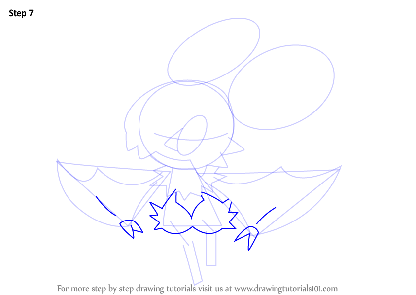 Step by Step How to Draw Noibat  from Pokemon  