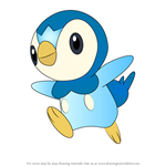 How to Draw Piplup from Pokemon