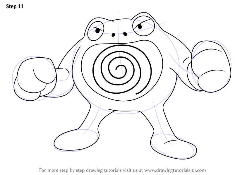 Learn How to Draw Poliwrath from Pokemon (Pokemon) Step by Step