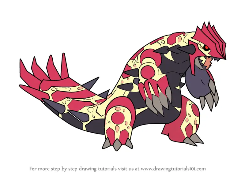Learn How to Draw Primal Groudon from Pokemon (Pokemon) Step by Step