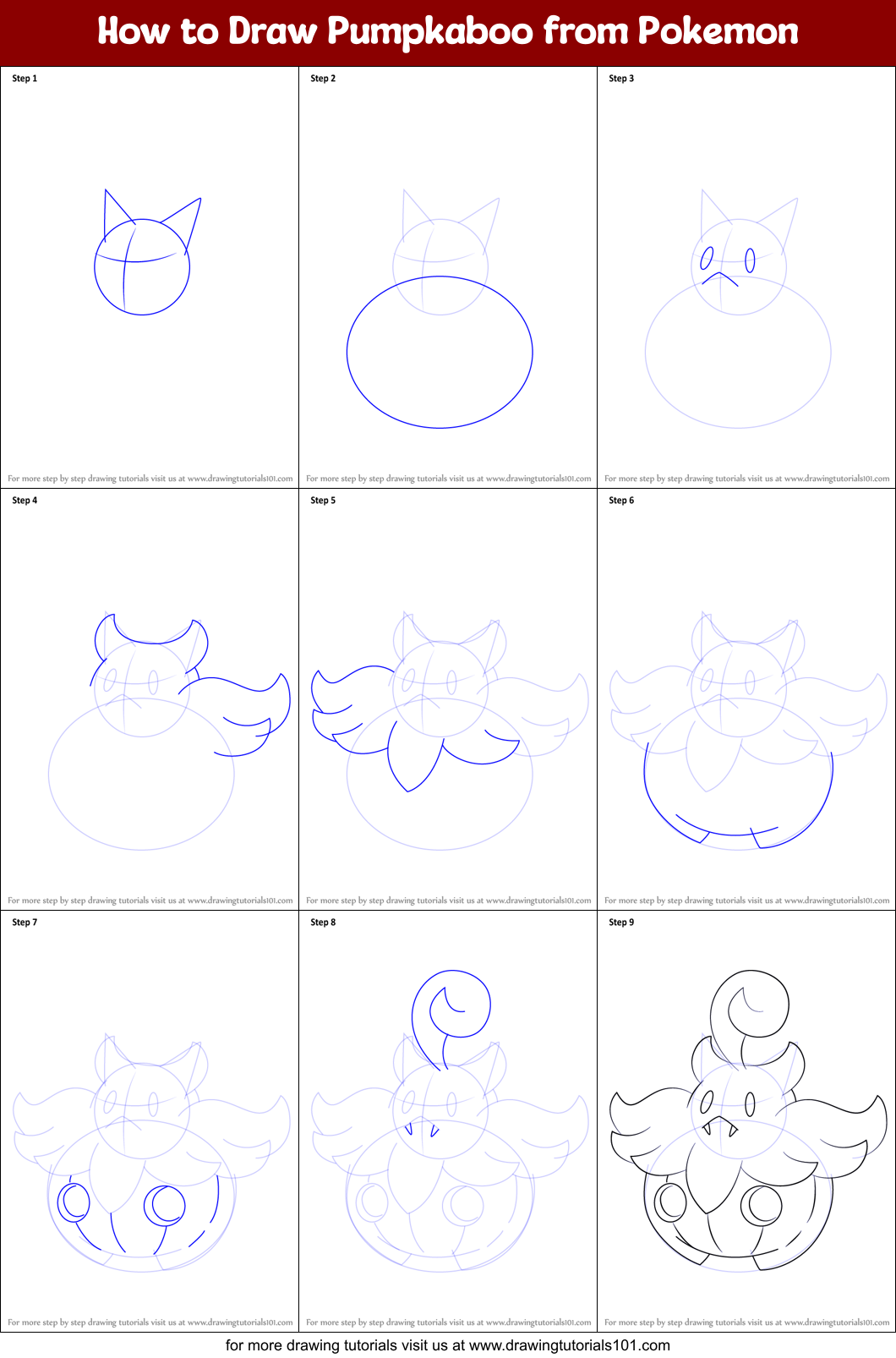 Tutorial de Desenho Pumpkaboo