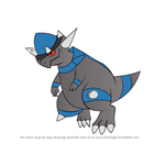 How to Draw Rampardos from Pokemon