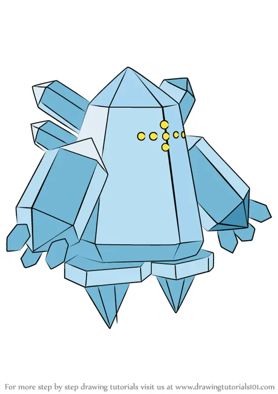 Learn How to Draw Regice from Pokemon (Pokemon) Step by Step : Drawing  Tutorials