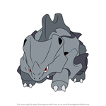 How to Draw Rhyhorn from Pokemon