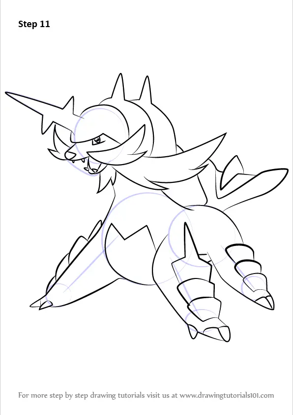 Learn How to Draw Samurott from Pokemon (Pokemon) Step by Step