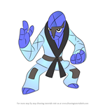 How to Draw Sawk from Pokemon