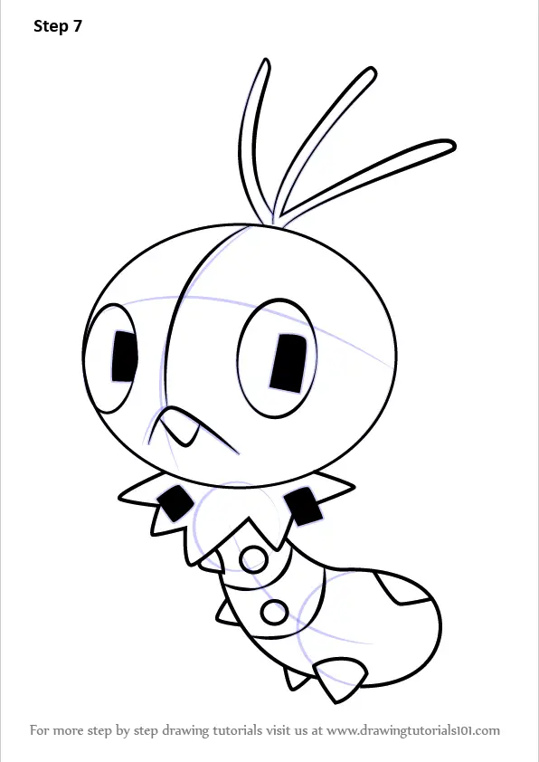 scatterbug pokemon 1 coloring page Pokemon scatterbug coloring pages
