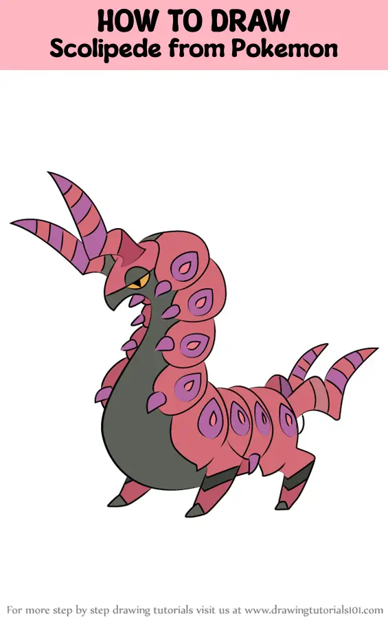 How to Draw Scolipede from Pokemon (Pokemon) Step by Step ...