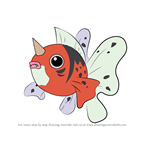 How to Draw Seaking from Pokemon