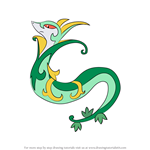How to Draw Serperior from Pokemon
