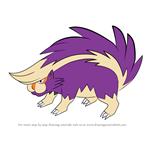 How to Draw Skuntank from Pokemon