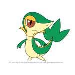 How to Draw Snivy from Pokemon