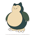 How to Draw Snorlax from Pokemon