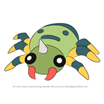 How to Draw Spinarak from Pokemon