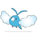 How to Draw Swablu from Pokemon