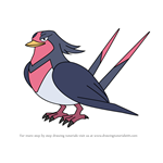 How to Draw Swellow from Pokemon