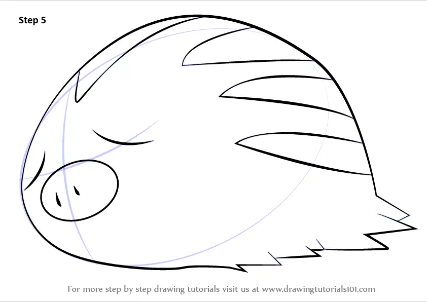 Learn How to Draw Swinub from Pokemon (Pokemon) Step by Step : Drawing