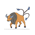 How to Draw Tauros from Pokemon