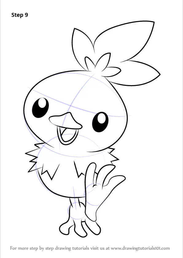 Learn How to Draw Torchic from Pokemon (Pokemon) Step by Step : Drawing