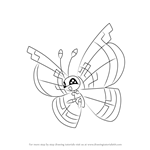 How to Draw Vivillon from Pokemon