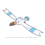 How to Draw Wingull from Pokemon