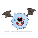 How to Draw Woobat from Pokemon