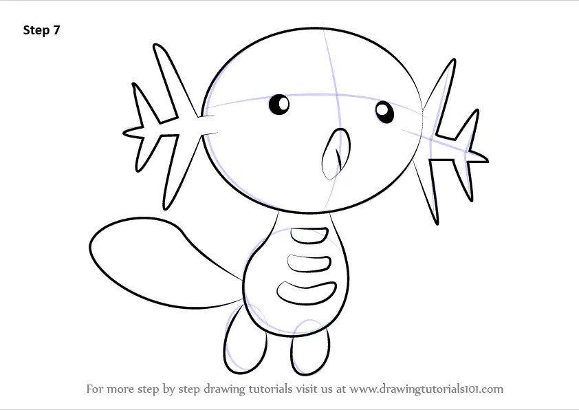 Learn How to Draw Wooper from Pokemon (Pokemon) Step by Step : Drawing