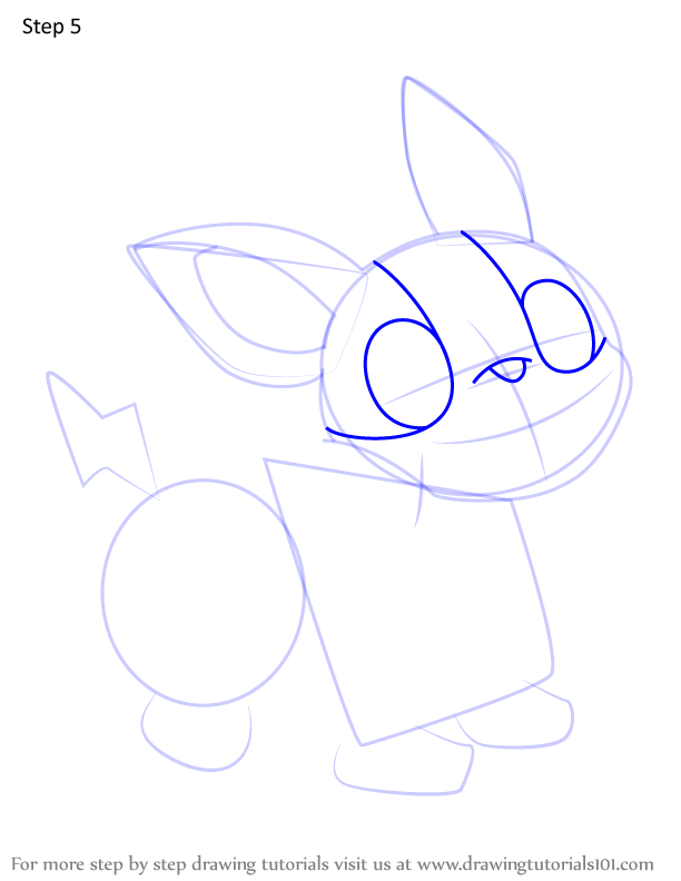 Step by Step How to Draw Yamper from Pokemon : DrawingTutorials101.com