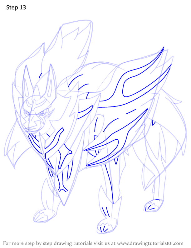 Learn How to Draw Zamazenta from Pokemon (Pokemon) Step by Step