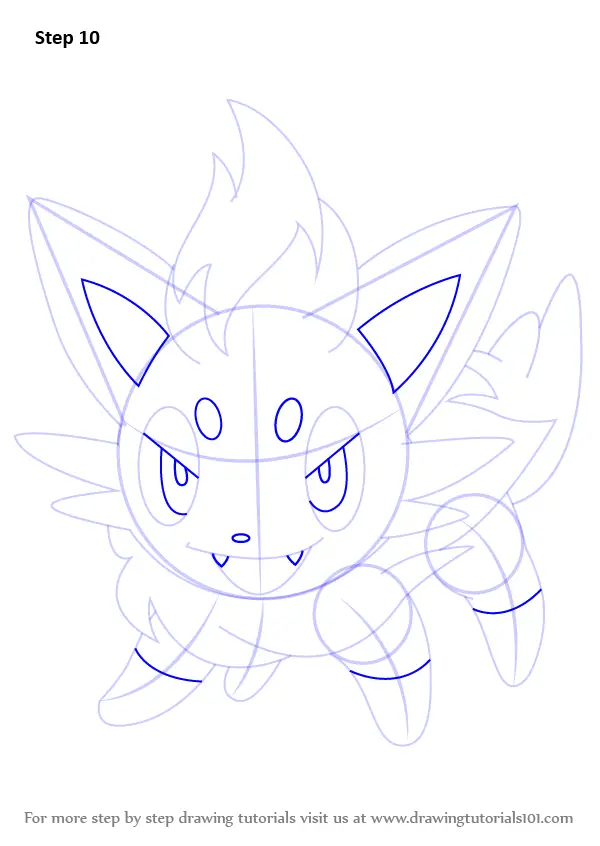 Learn How to Draw Zorua from Pokemon (Pokemon) Step by Step : Drawing