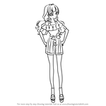 How to Draw Amanogawa Kirara from Pretty Cure