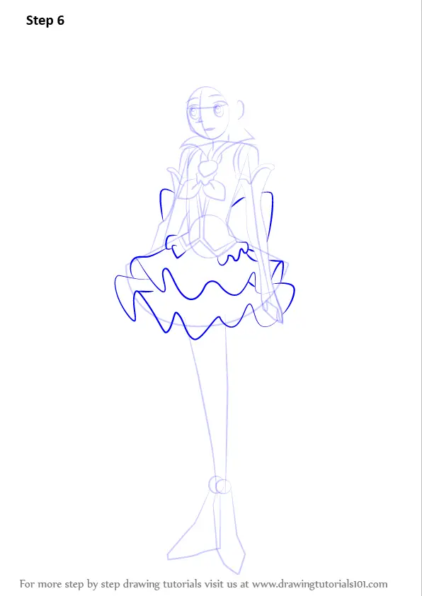 How to Draw Cure Mirage from Pretty Cure (Pretty Cure) Step by Step ...