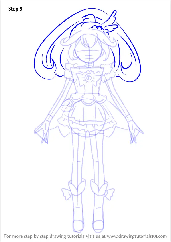 How to Draw Cure Peace from Pretty Cure (Pretty Cure) Step by Step ...