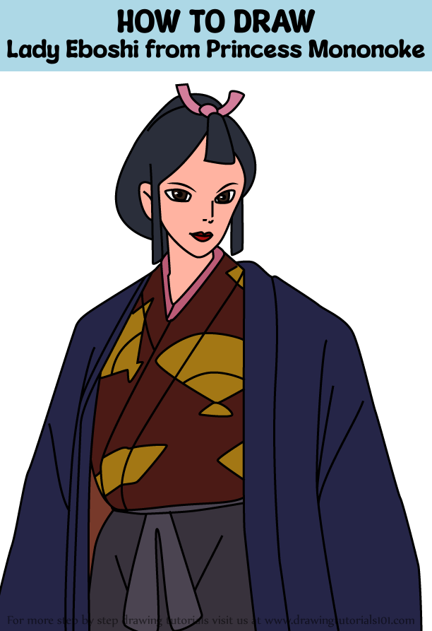 How to Draw Lady Eboshi from Princess Mononoke (Princess Mononoke)