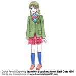 How to Draw Izumiko Suzuhara from Red Data Girl