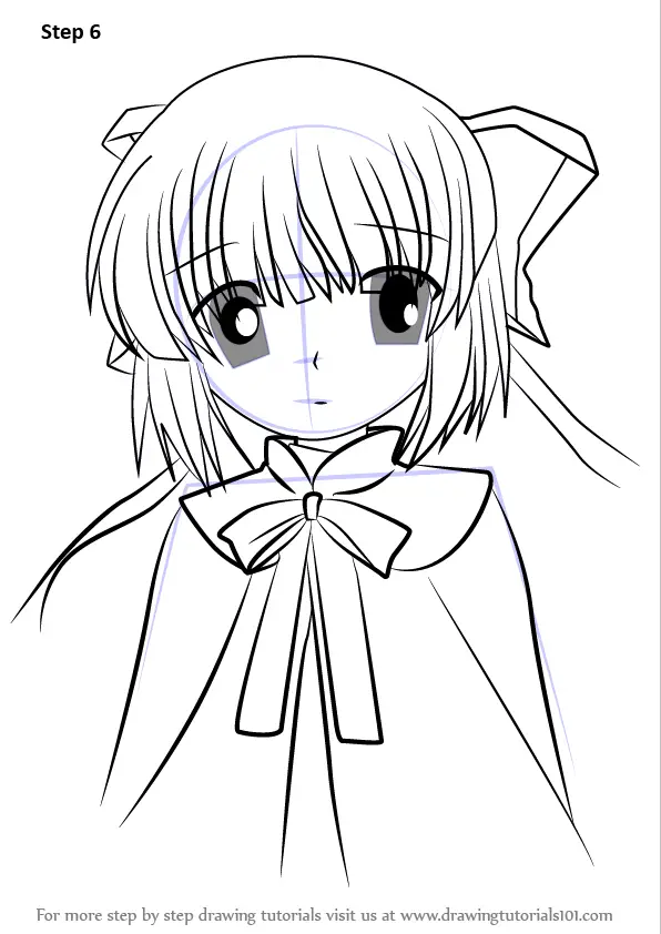 Learn How to Draw Shimako from Rewrite (Rewrite) Step by Step : Drawing  Tutorials