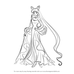 How to Draw Black Lady from Sailor Moon