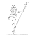 How to Draw Sailor Saturn from Sailor Moon