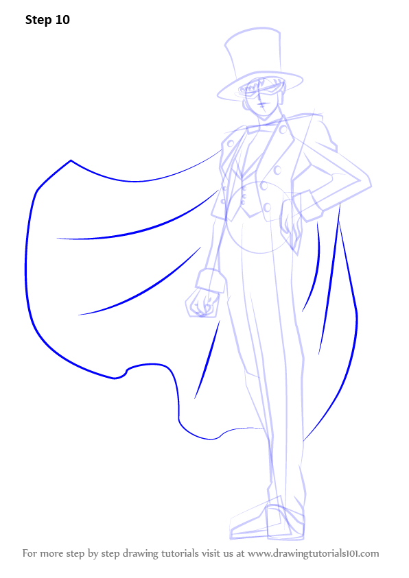 Learn How To Draw Tuxedo Mask From Sailor Moon Sailor