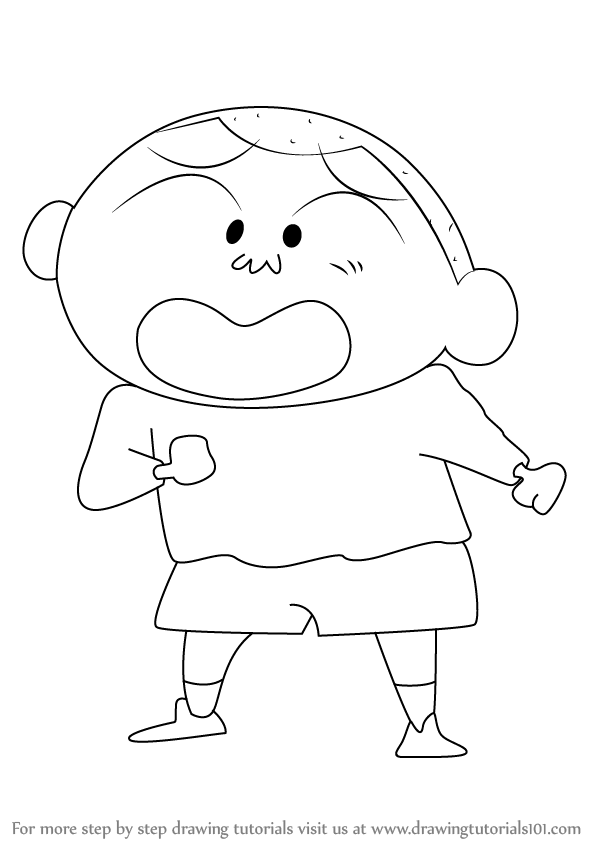 How to draw a Shin Chan Step by Step