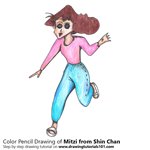 How to Draw Mitzi from Shin Chan
