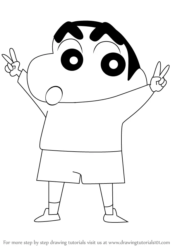 Learn How to Draw Shin Chan (Shin Chan) Step by Step Drawing Tutorials