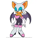 How to Draw Rouge the Bat from Sonic X