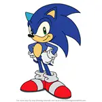 How to Draw Sonic the Hedgehog from Sonic X