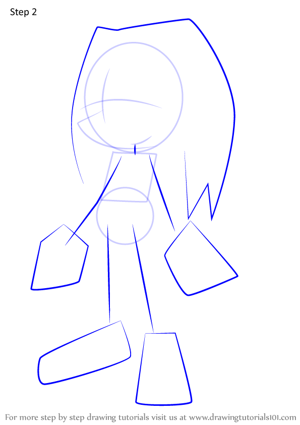 Learn How To Draw Tikal From Sonic X Sonic X Step By Step
