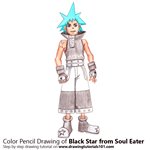 How to Draw Black Star from Soul Eater