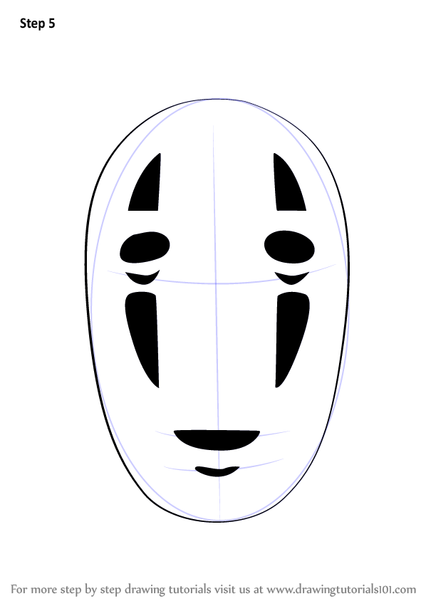 Learn How To Draw No Face From Spirited Away Spirited Away Step By Step Drawing Tutorials