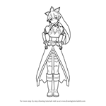 How to Draw Leafa from Sword Art Online