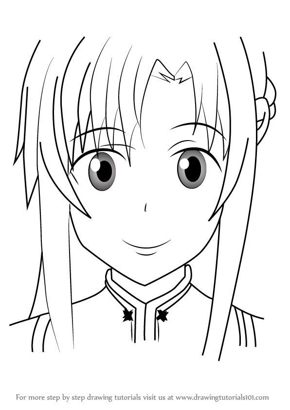 Creative Asuna Drawing Sketch for Adult